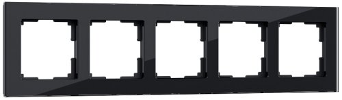 Рамка универсальная Werkel Favorit 5-м. стекло черный фото Рамка универсальная Werkel Favorit 5-м. стекло черный картинка